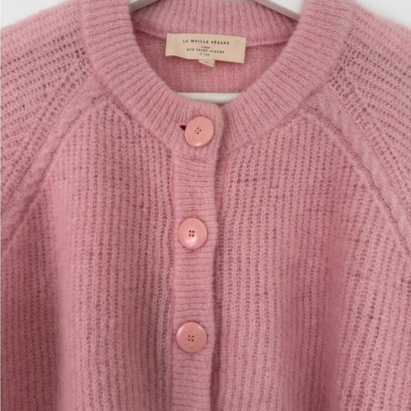 Sezane Pink Othello Cardigan - Picture 4 of 10